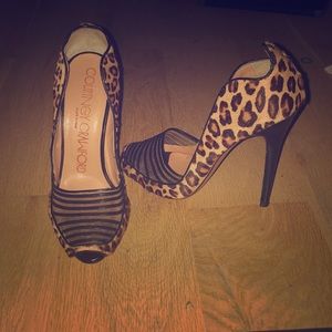 Courtney Crawford made in Italy leopard fur print